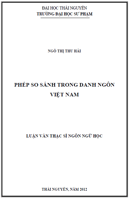 phep so sanh trong danh ngon viet nam
