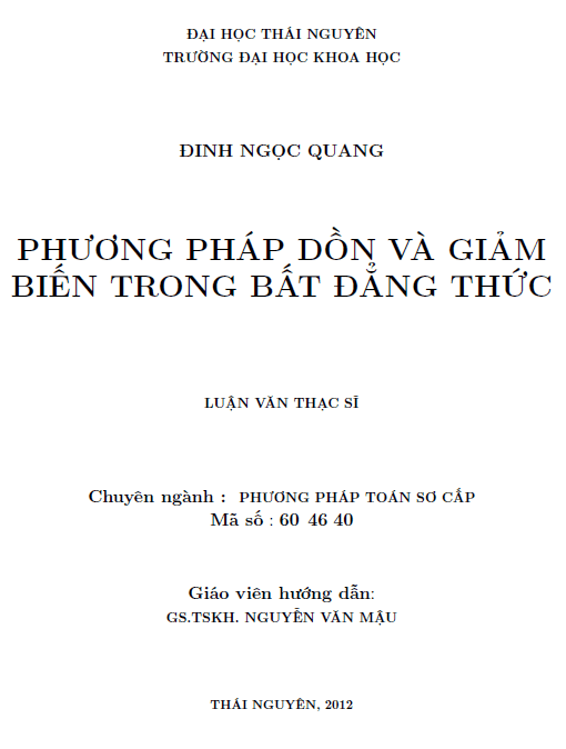 phuong phap don va giam bien trong bat dang thuc