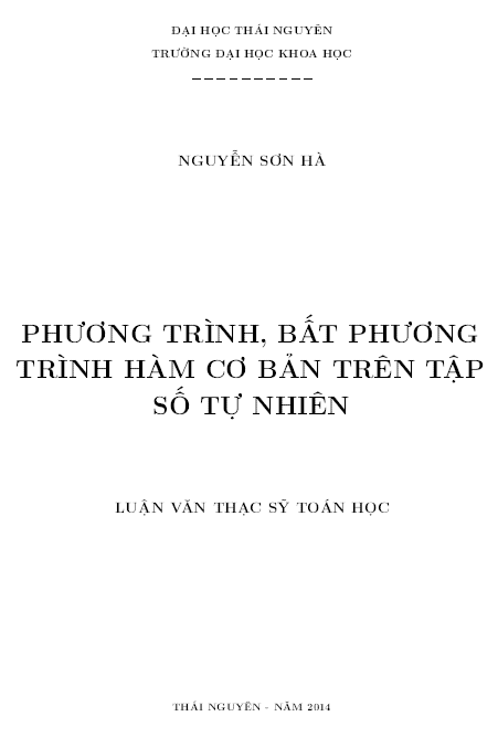 phuong trinh bat phuong trinh ham co ban tren tap so tu nhien