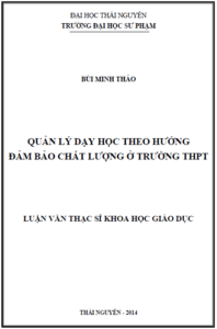 quan ly day hoc theo huong dam bao chat luong o truong thpt