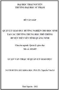 quan ly giao duc huong nghiep cho hoc sinh tai cac truong trung hoc pho thong huyen tien yen tinh quang ninh 1