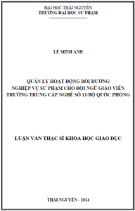 quan ly hoat dong boi duong nghiep vu su pham cho doi ngu giao vien truong trung cap so 11