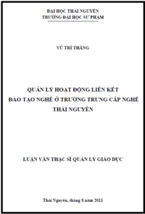 quan ly hoat dong lien ket dao tao nghe o truong trung cap nghe thai nguyen