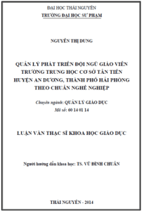 quan ly phat trien doi ngu giao vien truong trung hoc co so tan tien huyen an duong thanh pho hai phong theo chuan nghe nghiep 1