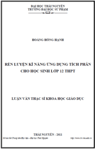 ren luyen ky nang ung dung tich phan cho hoc sinh lop 12 trung hoc pho thong