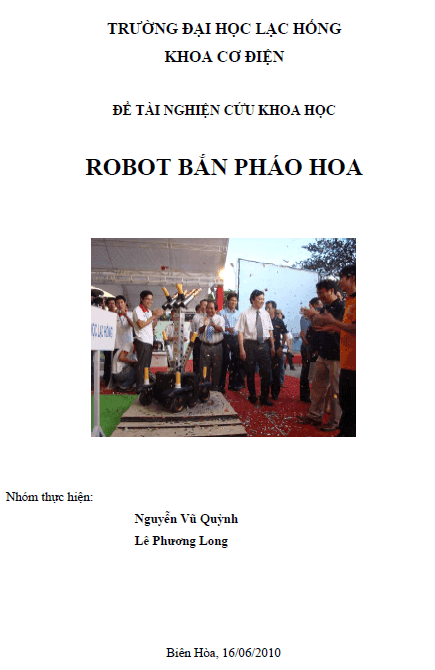 robot ban phao hoa