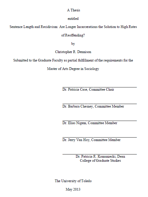 sentence length and recidivism are longer incarcerations the solution to high rates of reoffending