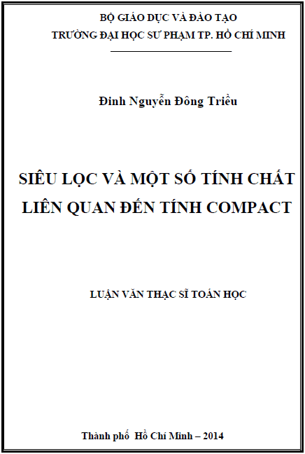 sieu loc va mot so tinh chat lien quan den tinh compact