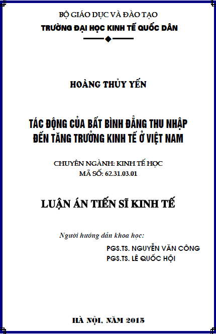 tac dong cua bat binh dang thu nhap den tang truong kinh te o viet nam