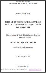 thiet ke he thong canh bao tu dong dung plc tai cho duong bo giao cat voi duong sat