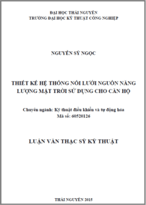 thiet ke he thong noi luoi nguon nang luong mat troi su dung cho can ho