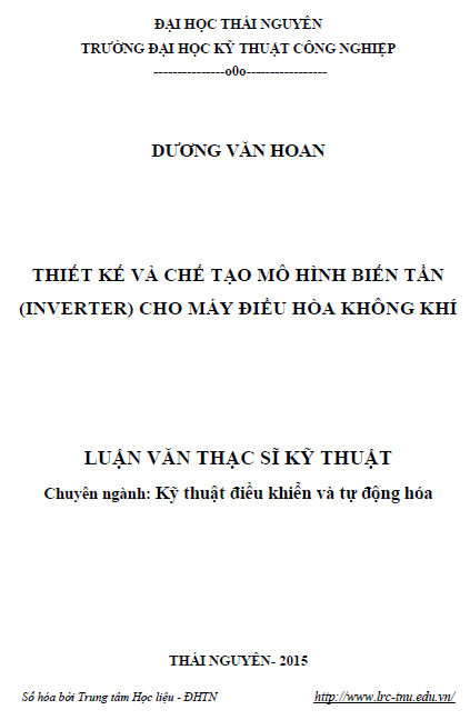 thiet ke va che tao mo hinh bien tan inverter cho may dieu hoa khong khi