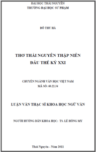 tho thai nguyen thap nien dau the ky xxi