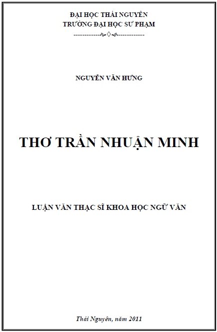 tho tran nhuan minh