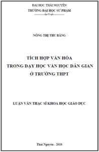 tich hop van hoa trong day hoc van hoc dan gian o truong trung hoc pho thong