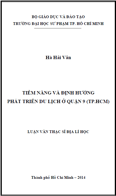 tiem nang va dinh huong phat trien du lich o quan 9 thanh pho ho chi minh