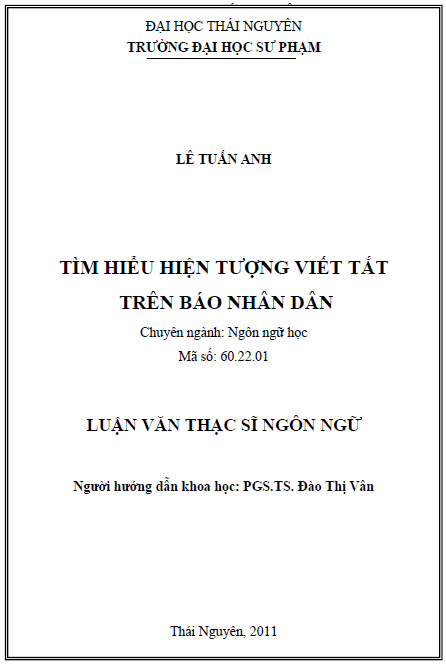 tim hieu hien tuong viet tat tren bao nhan dan