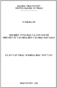 tim hieu vung dat va con nguoi pho yen tu van hoa den van hoc dan gian