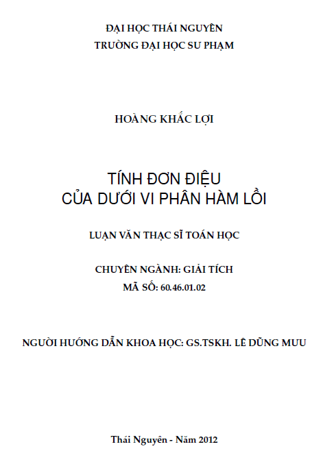 tinh don dieu cua duoi vi phan ham loi
