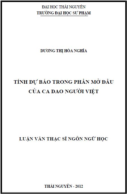 tinh du bao trong phan mo dau cua ca dao nguoi viet