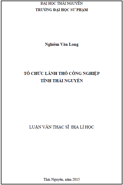 to chuc lanh tho cong nghiep tinh thai nguyen