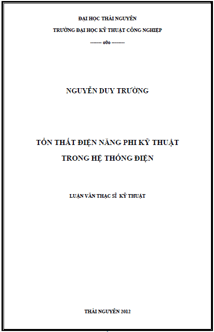 Tổn thất điện năng phi kỹ thuật trong hệ thống điện 1 ton that dien nang phi ky thuat trong he thong dien