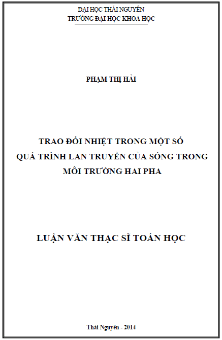 trao doi nhiet trong mot so qua trinh lan truyen cua song trong moi truong hai pha