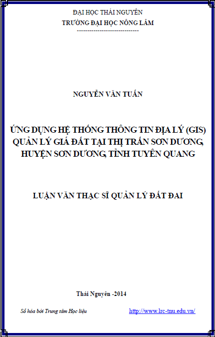 ung dung he thong thong tin dia ly gis quan ly gia dat tai thi tran son duong huyen son duong tinh tuyen quang