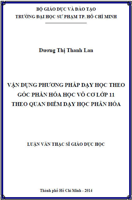 van dung phuong phap day hoc theo goc phan hoa hoc vo co lop 11 theo quan diem day hoc phan hoa