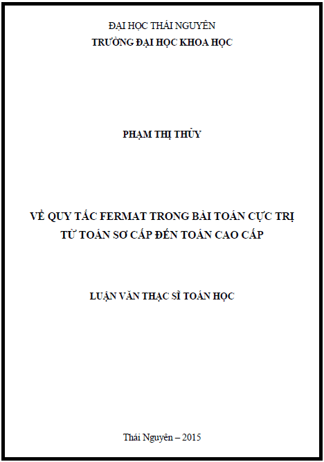 ve quy tac fermat trong bai toan cuc tri tu toan so cap den toan cao cap