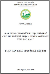 xay dung co so du lieu dia chinh so cho thi tran na phac huyen ngan son tinh bac kan