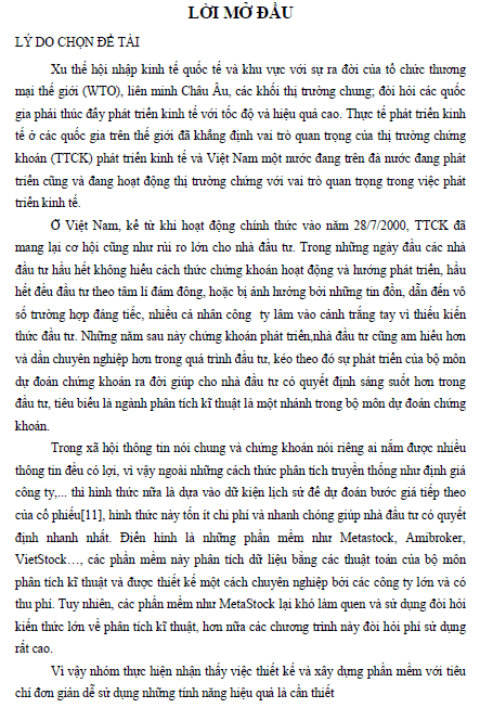 Xây dựng công cụ dự đoán chứng khoán ứng dụng Datamining 1 xay dung cong cu du doan chung khoan ung dung datamining