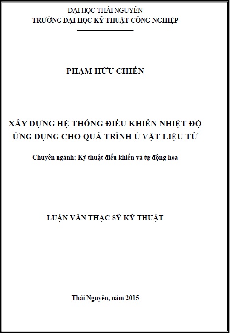 xay dung he thong dieu khien nhiet do ung dung cho qua trinh u vat lieu tu
