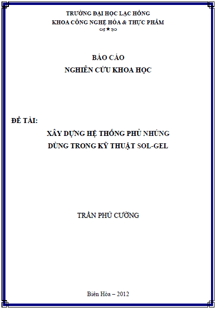 xay dung he thong phu nhung dung trong ky thuat sol gel