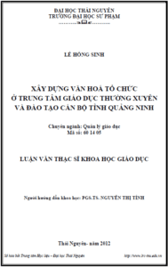 xay dung van hoa to chuc o trung tam giao duc thuong xuyen va dao tao can bo tinh quang ninh