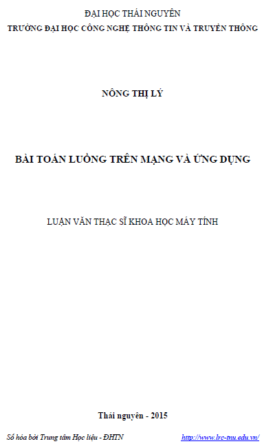 bai toan luong tren mang va ung dung