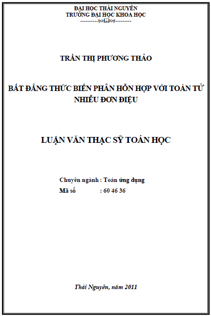bat dang thuc bien phan hon hop voi toan tu nhieu don dieu