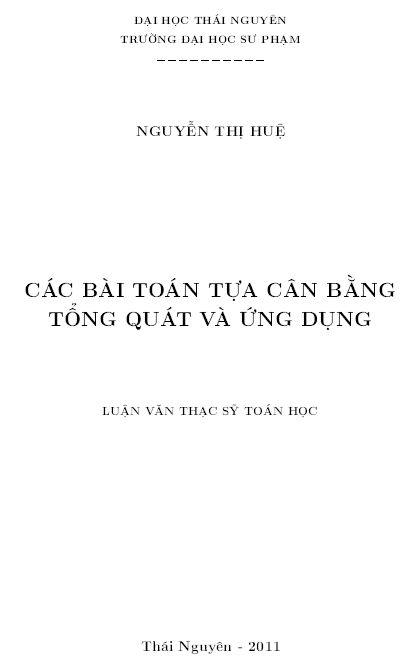 cac bai toan tua can bang tong quat va ung dung
