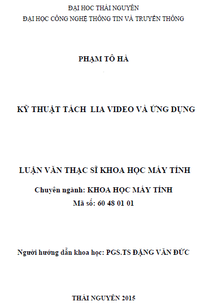 ky thuat tach lia video va ung dung