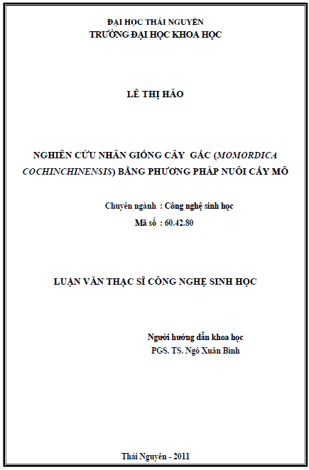 nghien cuu nhan giong cay gac momordica cochinchinensis bang phuong phap nuoi cay mo