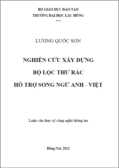 nghien cuu xay dung bo loc thu rac ho tro song ngu anh viet