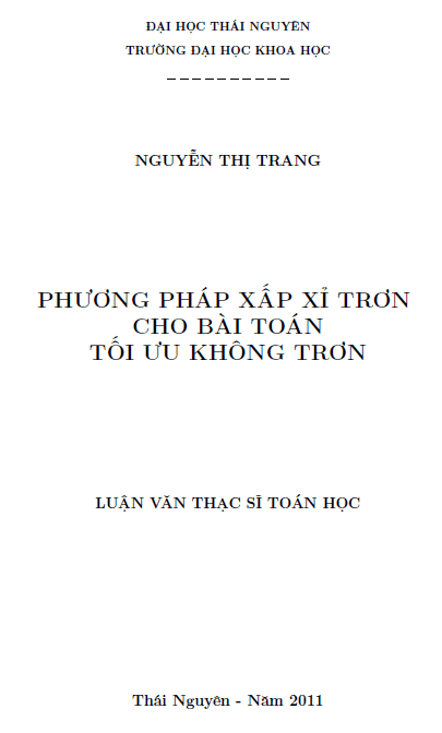 phuong phap xap xi tron cho bai toan toi uu khong tron