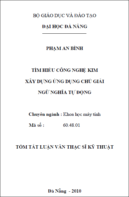 tim hieu cong nghe kim xay dung ung dung chu giai ngu nghia tu dong