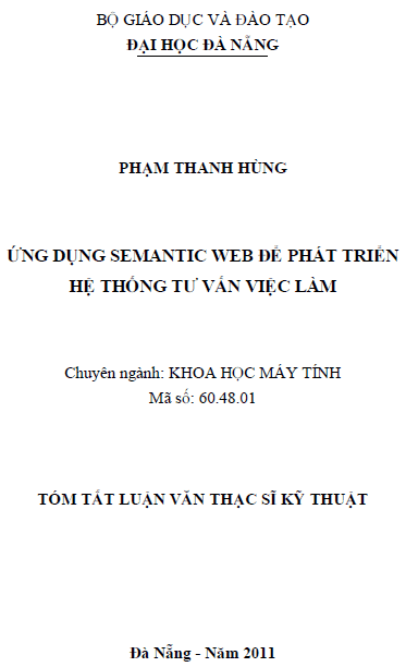 ung dung semantic web de phat trien he thong tu van viec lam