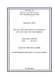 Ban dau gia tai san theo phap luat Thi hanh an dan su tu thuc tien tinh Vinh Phuc pdf