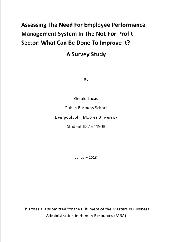 Assessing The Need For Employee Performance Management System In The Not-For-Profit Sector: What Can Be Done To Improve It? A Survey Study 1 Screenshot 2025 06 04 183829