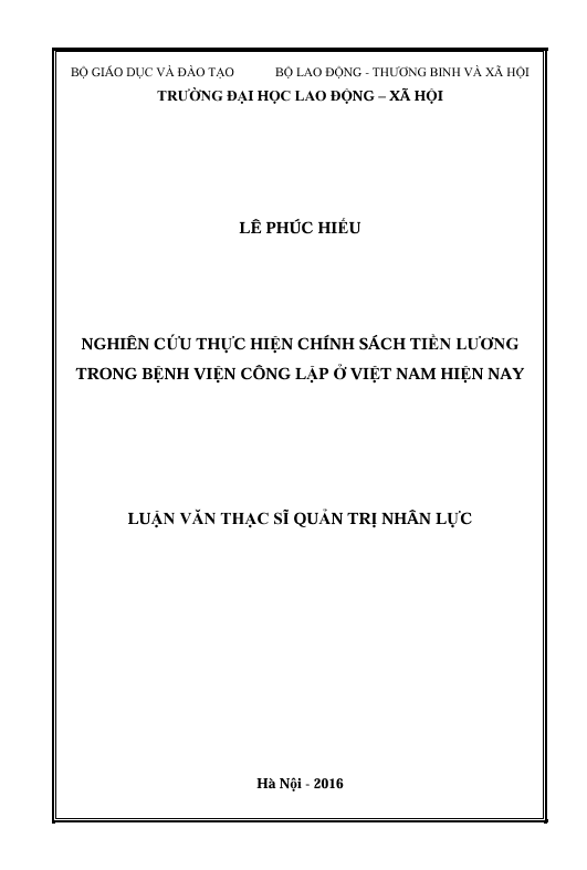 Nghiên cứu thực hiện chính sách tiền lương trong bệnh viện công lập ở Việt Nam hiện nay 1 Screenshot 2025 06 08 134813