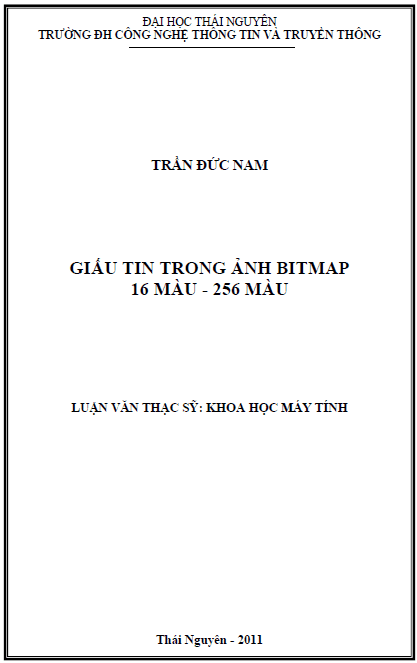 giau tin trong anh bitmap 16 mau 256 mau