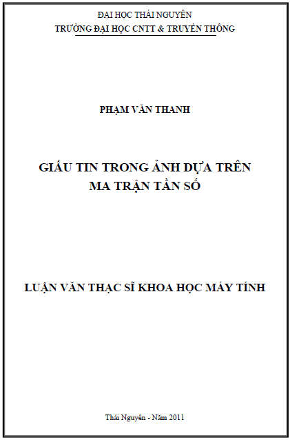 giau tin trong anh dua tren ma tran tan so