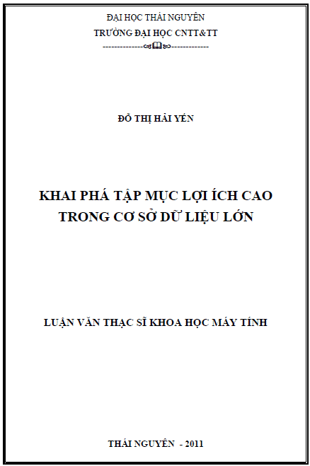 khai pha tap muc loi ich cao trong co so du lieu lon
